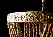 Lámpara Golden Bead Chandelier