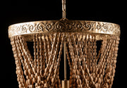 Lámpara Golden Bead Chandelier