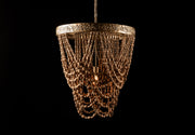 Lámpara Golden Bead Chandelier