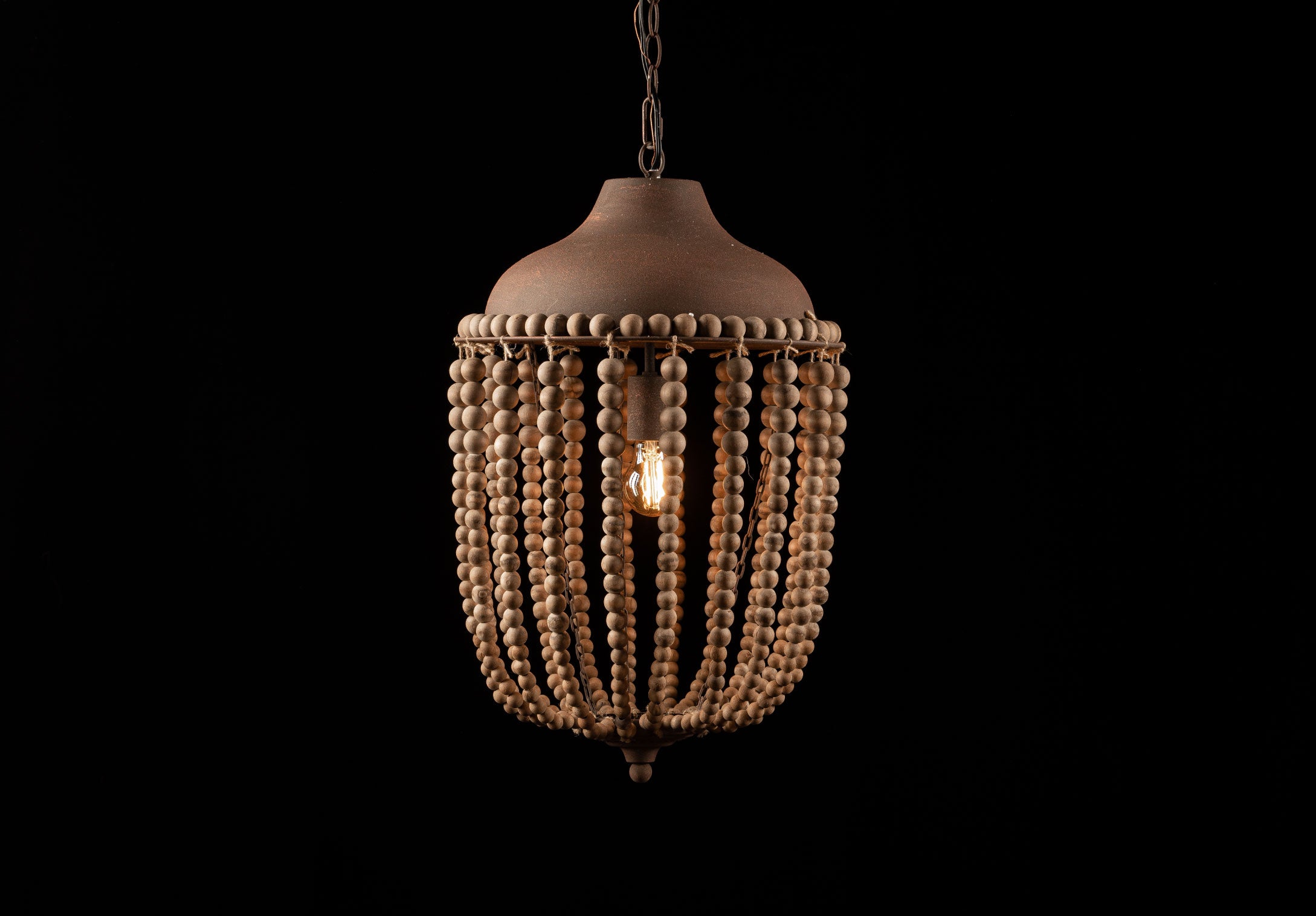 Lámpara Malí Bead Chandelier