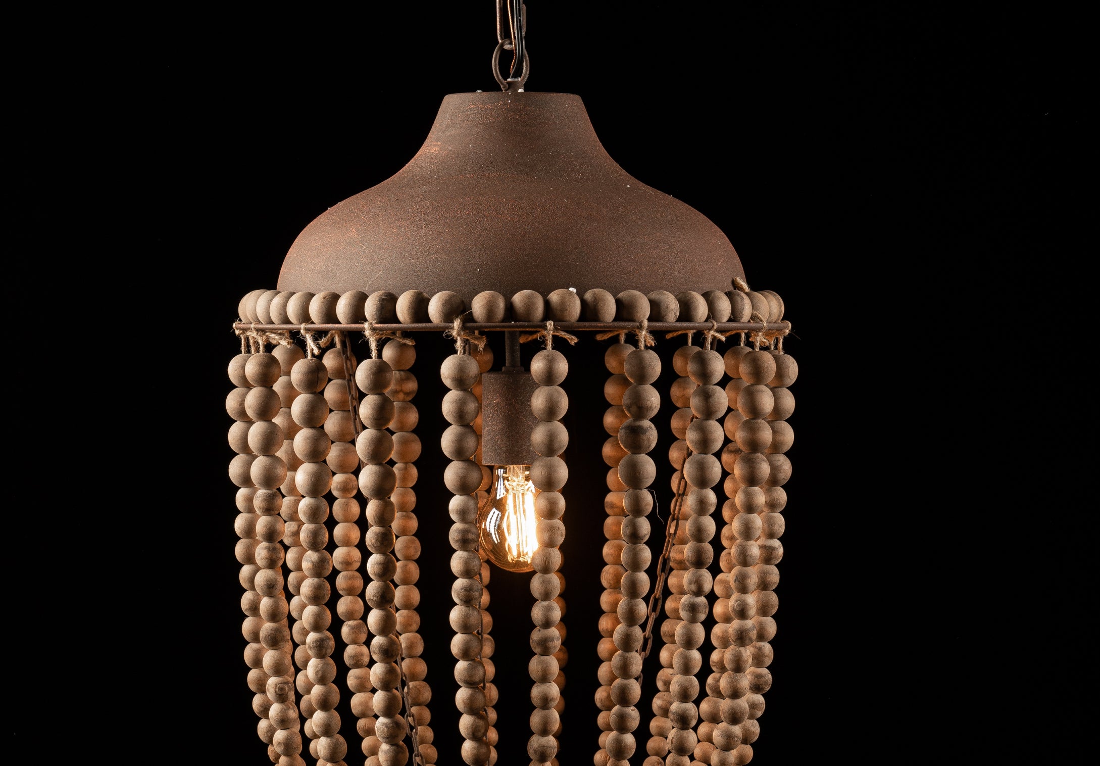 Lámpara Malí Bead Chandelier