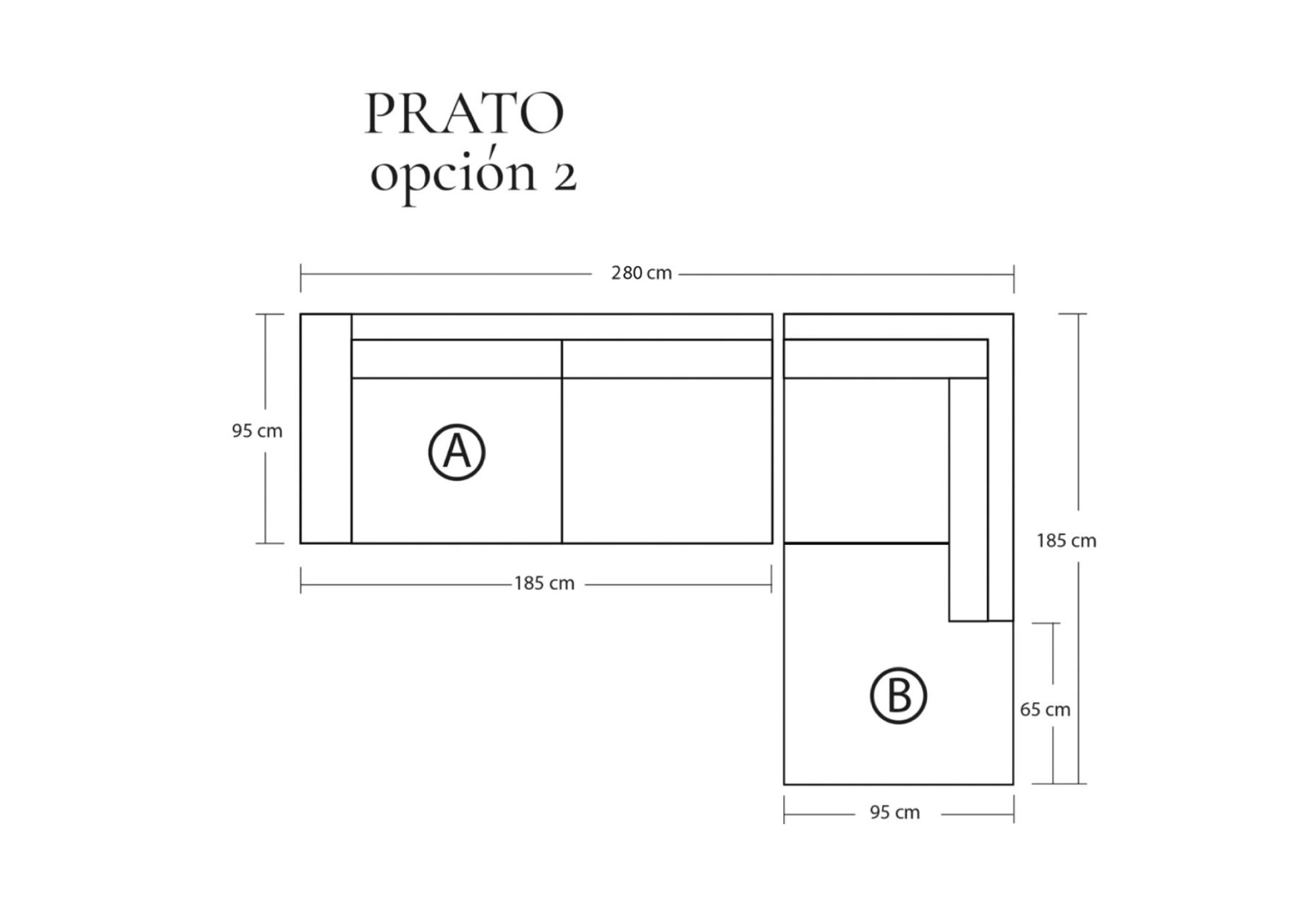 Sofá Modular Prato Cuero en L