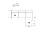 Sofá Modular Prato Cuero en L